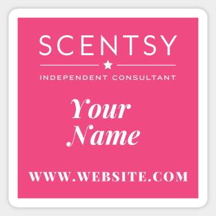 scentsy independent consultant gift ideas with custom name and website Sticker